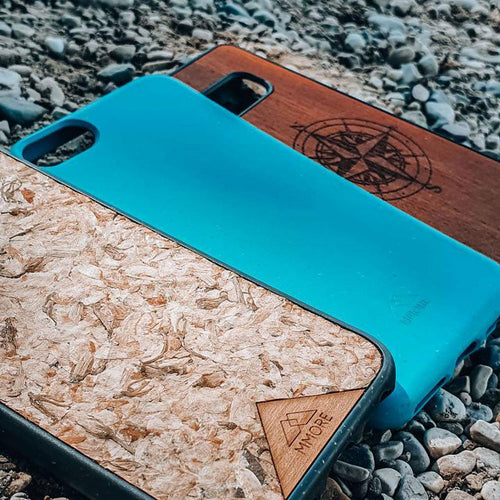 Coque de téléphone biodégradable - Bleu océan