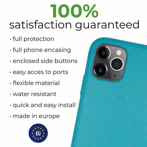Coque de téléphone biodégradable - Bleu océan
