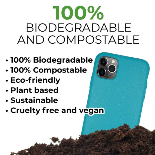 Coque de téléphone biodégradable - Bleu océan