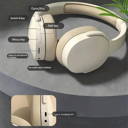 #P2961 Casque sans fil Bluetooth 5.3 supra-auriculaire Hifi stéréo